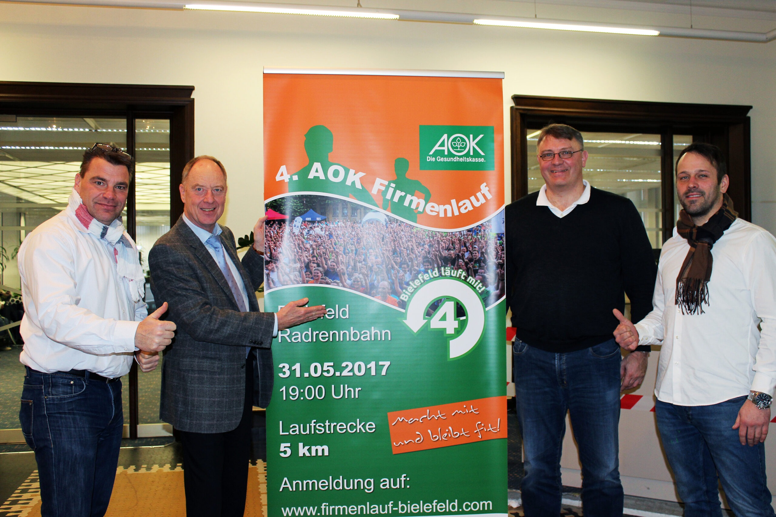 AOK-Firmenlauf Bielefeld geht in die vierte Runde